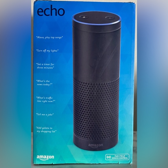 Amazon Echo Alexa (1st Generation) Smart Assistant - Black (NEW-damaged box) - Picture 10 of 12